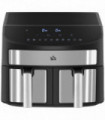 HOMCOM Oil Free Dual Air Fryer 10-in-1 8L w/ Sync Cook & Sync Finish Timer 2400W