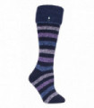 Heat Holders - Ladies Cosy Cuff Boot (Navy Stripe)