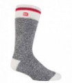 Heat Holders - Mens Twist Socks (Grey Block Twist)