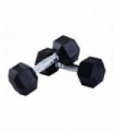 Hexagonal Dumbbells Kit Weight Lifting Exercise for Home Fitness 2x8kg HOMCOM