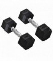 Hexagonal Dumbbells Kit Weight Lifting Exercise for Home Fitness 2x4kg HOMCOM