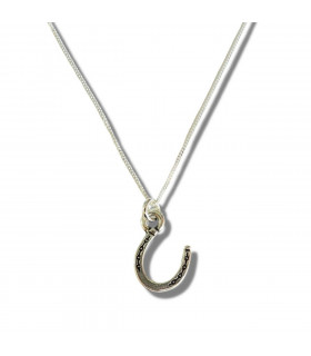 Horseshoe Silver Necklace