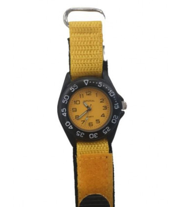 Imperial Kid's Yellow Mid Dial with Velcro Strap Easy Fasten Watch IMP429Y