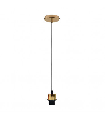 Pendant Light Holder Industrial French Gold Fitting E27 Lamp Holder UK PVC Cable