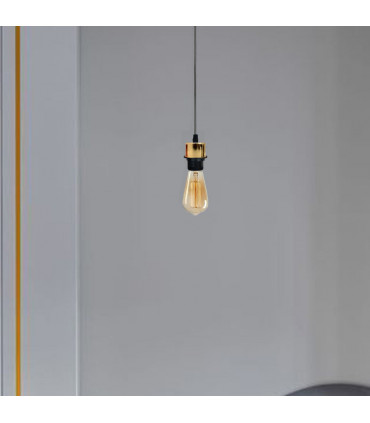 Pendant Light Holder Industrial French Gold Fitting E27 Lamp Holder UK PVC Cable