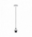 Pendant Light Holder Industrial White Fitting E27 Lamp Holder UK PVC Cable White