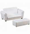 Kids Childrens Sofa Set 2 Seater Seat Furniture Armchair Boys Girls Footstool