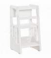Kids Step Stool Adjustable Standing Platform Toddler Kitchen Stool HOMCOM