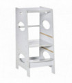 Kids Step Stool Toddler Kitchen Stool w/ Adjustable Standing Platform