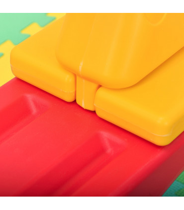 Kids Seesaw Safe Teeter Totter 2 Seats with Easy-Grip Handles Plastic