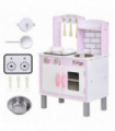 Kids Kitchen Play Set Sounds Utensils Pans Storage Child Role Play