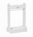 Kids Wood Clothes Rack with Storage Shelves Hall Tree for 3-8 Years HOMCOM