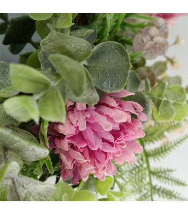 Floristry Wreath Dark Pink 45cm Large Luxury Pink Blossom Floristry Wreath