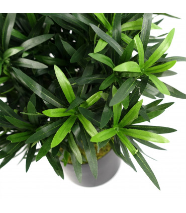 Artificial Plant Podocarpus Bush Silk Green 40cm x 40cm x 40cm Home Decor Leaf