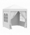 2mx2m Pop Up Gazebo Party Tent Canopy Marquee with Storage Bag White