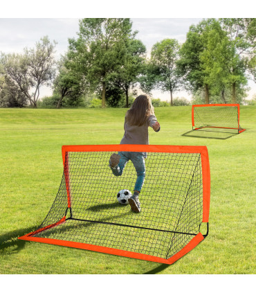 Football Goal Folding Outdoor with All Weather Net Kids Adults 6'x3' HOMCOM