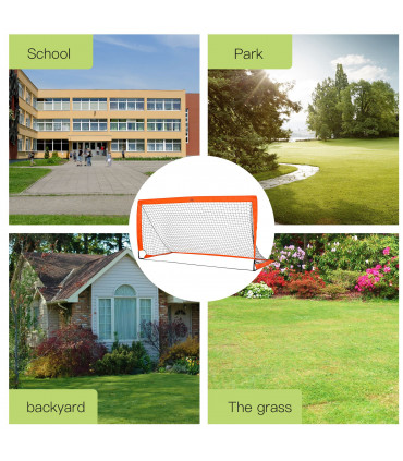 Football Goal Folding Outdoor with All Weather Net Kids Adults 6'x3' HOMCOM