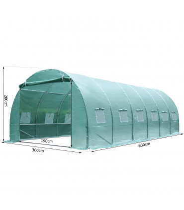 Walk-in Greenhouse, 6 x 3 M-Green
