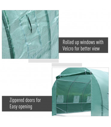 Walk-in Greenhouse, 6 x 3 M-Green