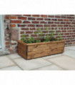 2pc Extra Large Wooden Trough Set