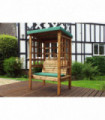 Bramham Two Seat Arbour Green With Green Cushion