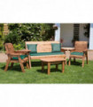 Five Seater Multi Set With Green Cushion