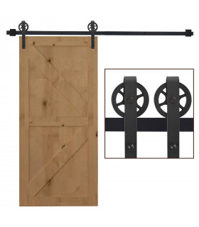 Sliding Barn Door Hardware Kit,6.6 Ft