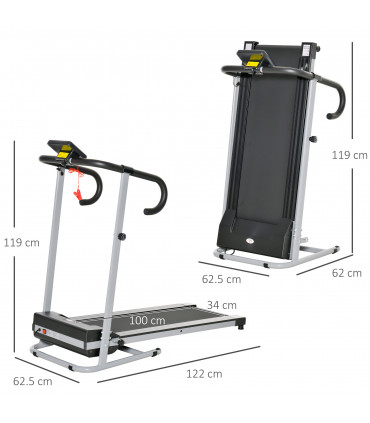 1.25HP Motorised Electric Treadmill Running Machine Fitness Folding HOMCOM