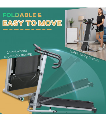 1.25HP Motorised Electric Treadmill Running Machine Fitness Folding HOMCOM