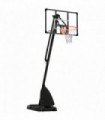 Adjustable Basketball Hoop with Weighted Base, Wheels, 2.4-2.9m