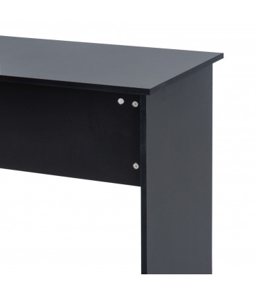 Study Desk Black 90cmx50cmx74cm Particle Board Simple Style Sturdy Workstation