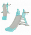 2 in 1 Kids Slide with Basketball Hoop 18 months -4 Years Old Deer Blue