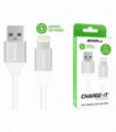 AA CHARGE-IT Premium 8 Pin Cables Supports Fast Charge & Sync for Apple Lightning devices - 1 Metre - White