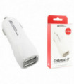 AA CHARGE-iT Premium Dual USB Car Charger with 2A and 1A USB Slots-White