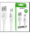 AA CHARGE-IT (1M) 8 Pin USB Data Cable for Apple Lightning devices - 1 Metre - White