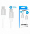 AA CHARGE-IT Premium USB-C to USB-C Cable Supports Fast Charge (Up to 60W) - 1 Metre - White