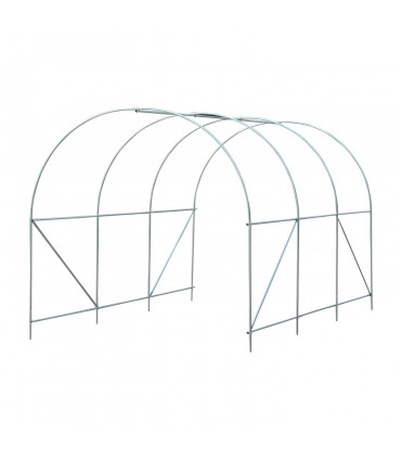 3.5 L x 2 W x 2H m Walk-in Greenhouse-White PE