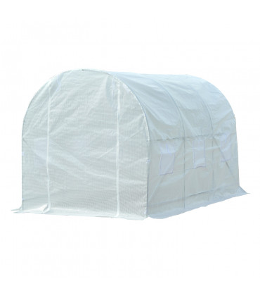 3.5 L x 2 W x 2H m Walk-in Greenhouse-White PE