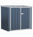 2-Bin Steel Rubbish Storage Shed w/ Double Locking Doors Outsunny