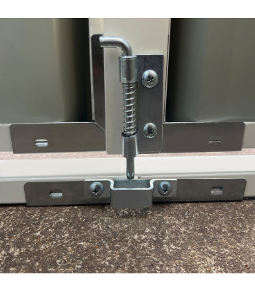 2-Bin Steel Rubbish Storage Shed w/ Double Locking Doors Outsunny