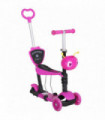 Kids Baby Toddler Kick Scooter Pink 5-in-1 Removable Seat Height Adjustable