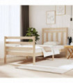 Bed Frame Solid Wood 90x190 cm 3FT Single