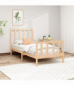 Bed Frame Solid Wood Pine 90x200 cm