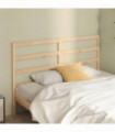 Bed Headboard 126x4x100 cm Solid Wood Pine