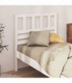 Bed Headboard White 81x4x100 cm Solid Wood Pine