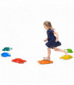 Kids Stepping Stones, 6PCs River Stones for Indoors, Outdoors, Multi-colored