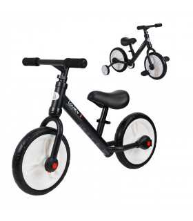 Kids Balance Training Bike Toy w/ Stabilizers For Child 2-5 Years Black