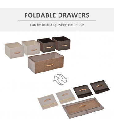 Drawers Storage Tower Dresser with Wood Top, Steel Frame, Storage Organizer