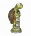 Vivid Tortoise Sculpture Garden�Statue with Solar LED Light Outdoor Ornament