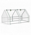 Greenhouse Poly tunnel Steel White 180L x 90W x 90Hcm Mini Small for Plants